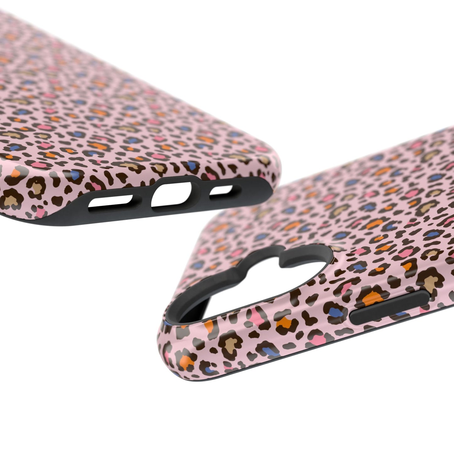 Pink Leopard Impact-Resistant Phone Case — Protective Animal Print for Women
