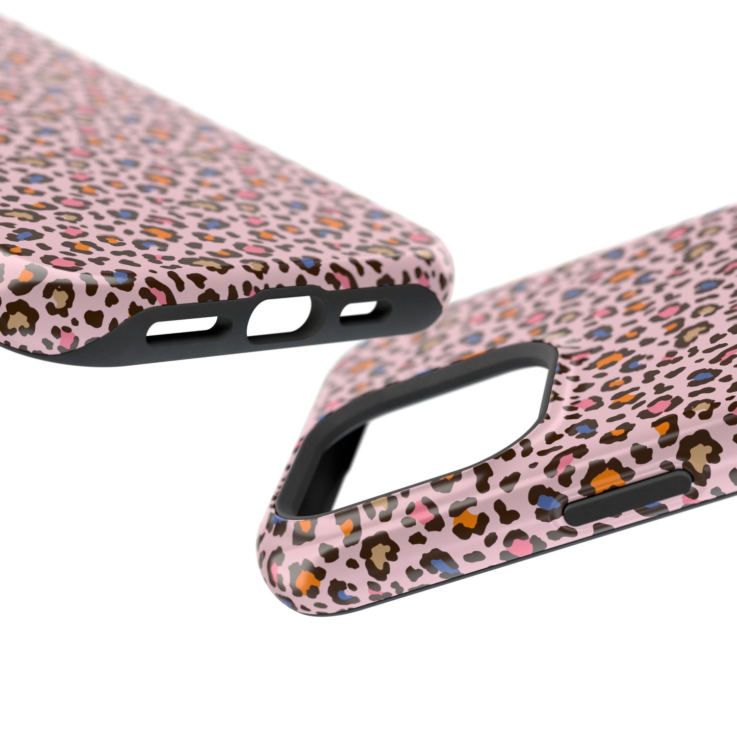 Pink Leopard Impact-Resistant Phone Case — Protective Animal Print for Women