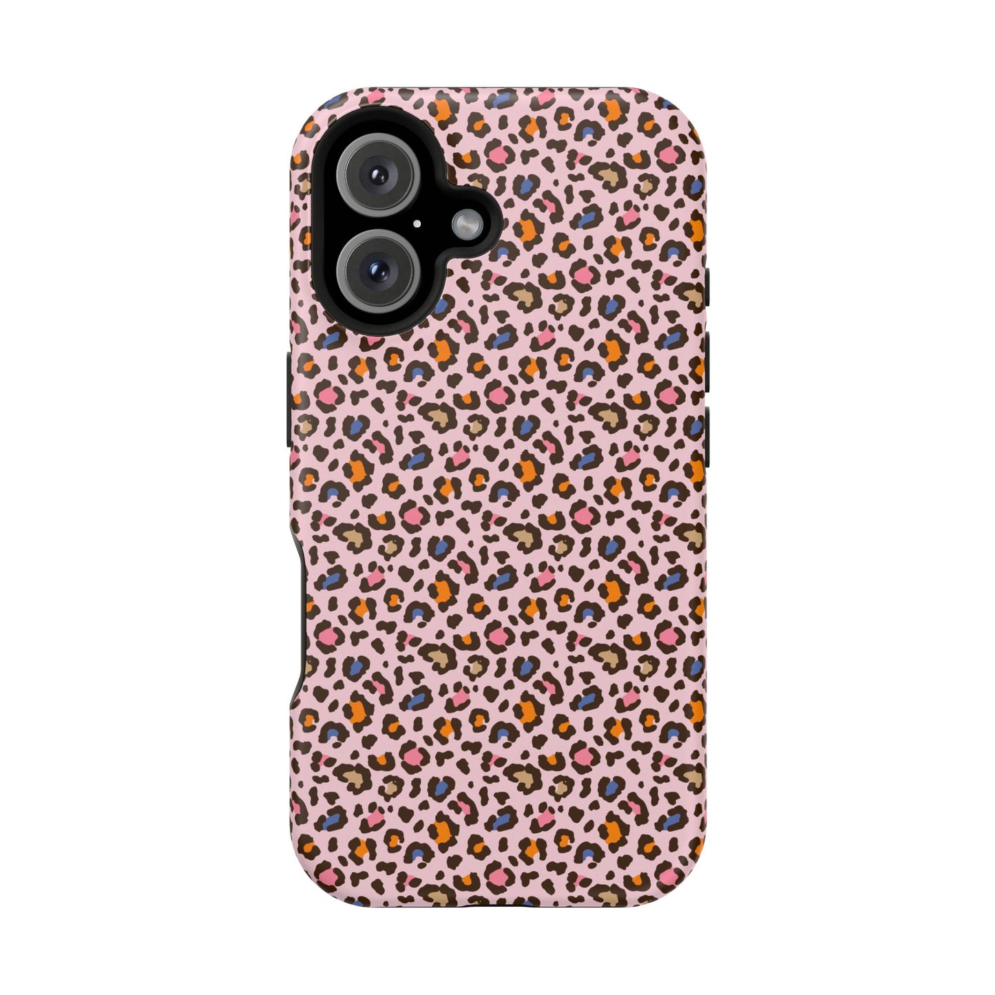Pink Leopard Impact-Resistant Phone Case — Protective Animal Print for Women