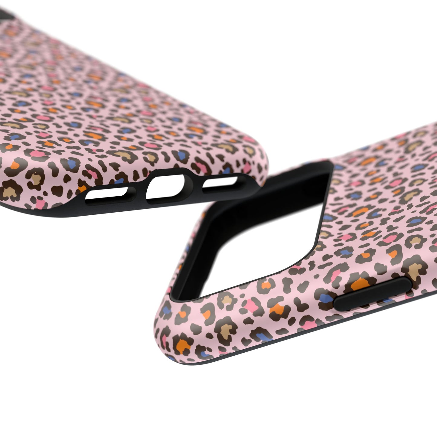 Pink Leopard Impact-Resistant Phone Case — Protective Animal Print for Women