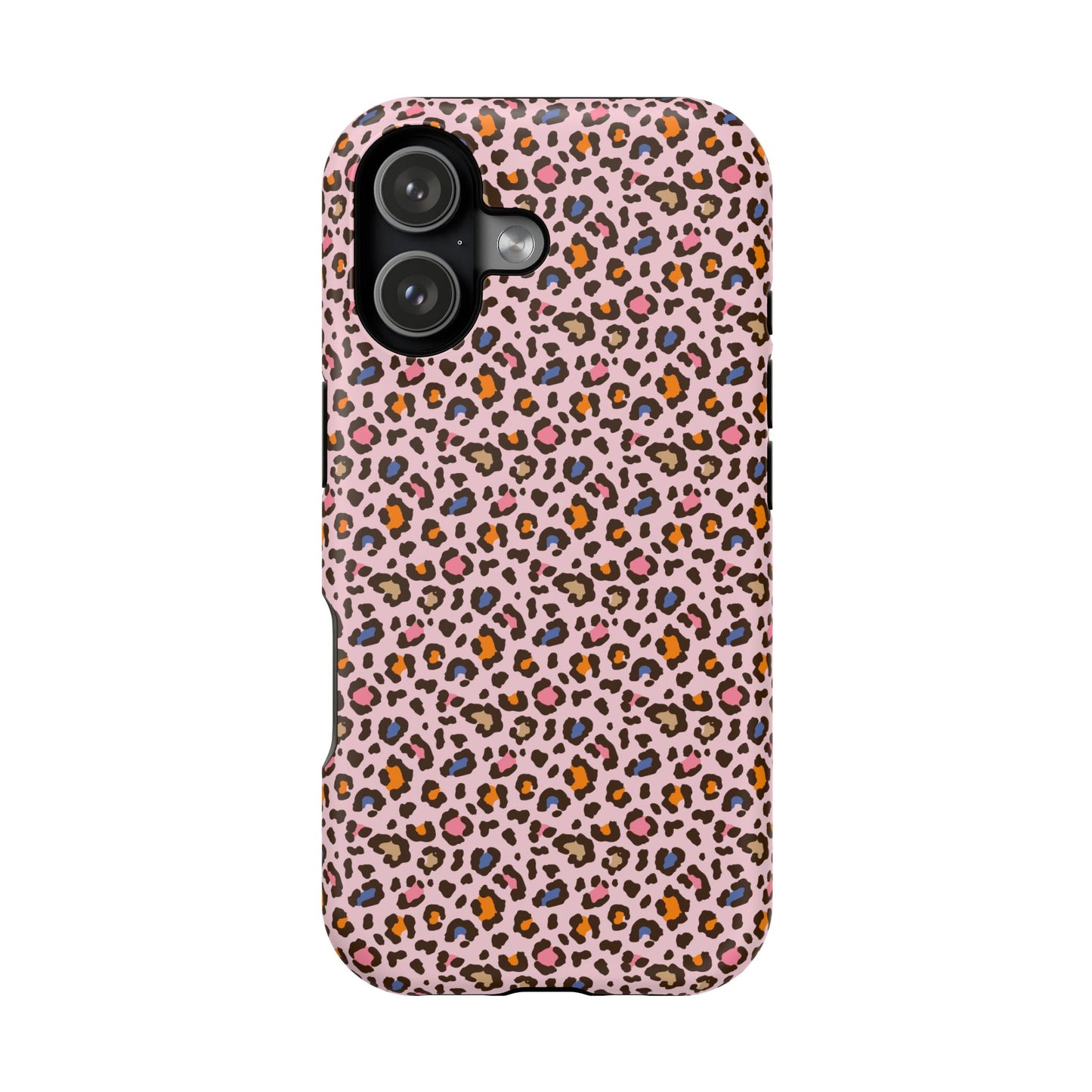 Pink Leopard Impact-Resistant Phone Case — Protective Animal Print for Women