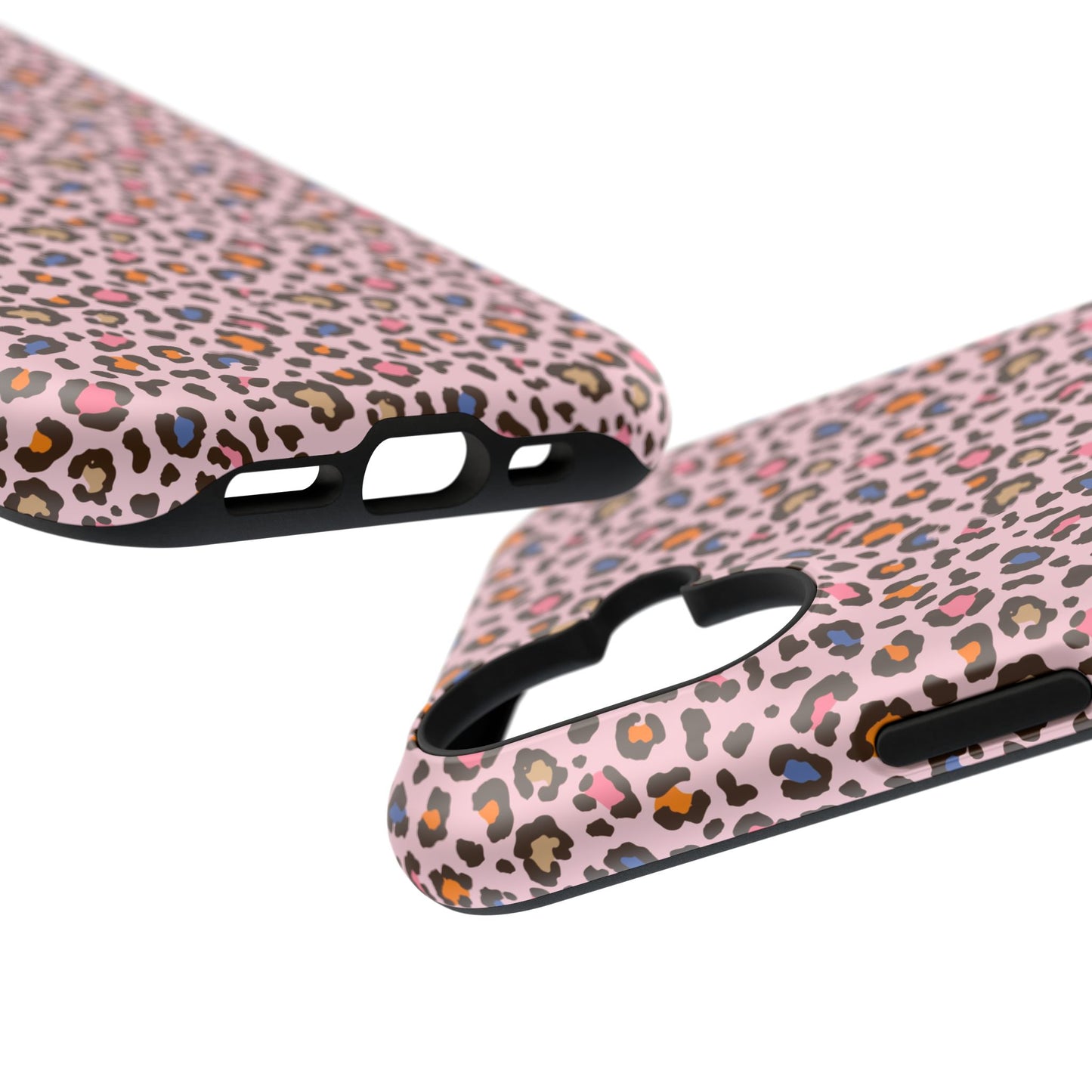 Pink Leopard Impact-Resistant Phone Case — Protective Animal Print for Women