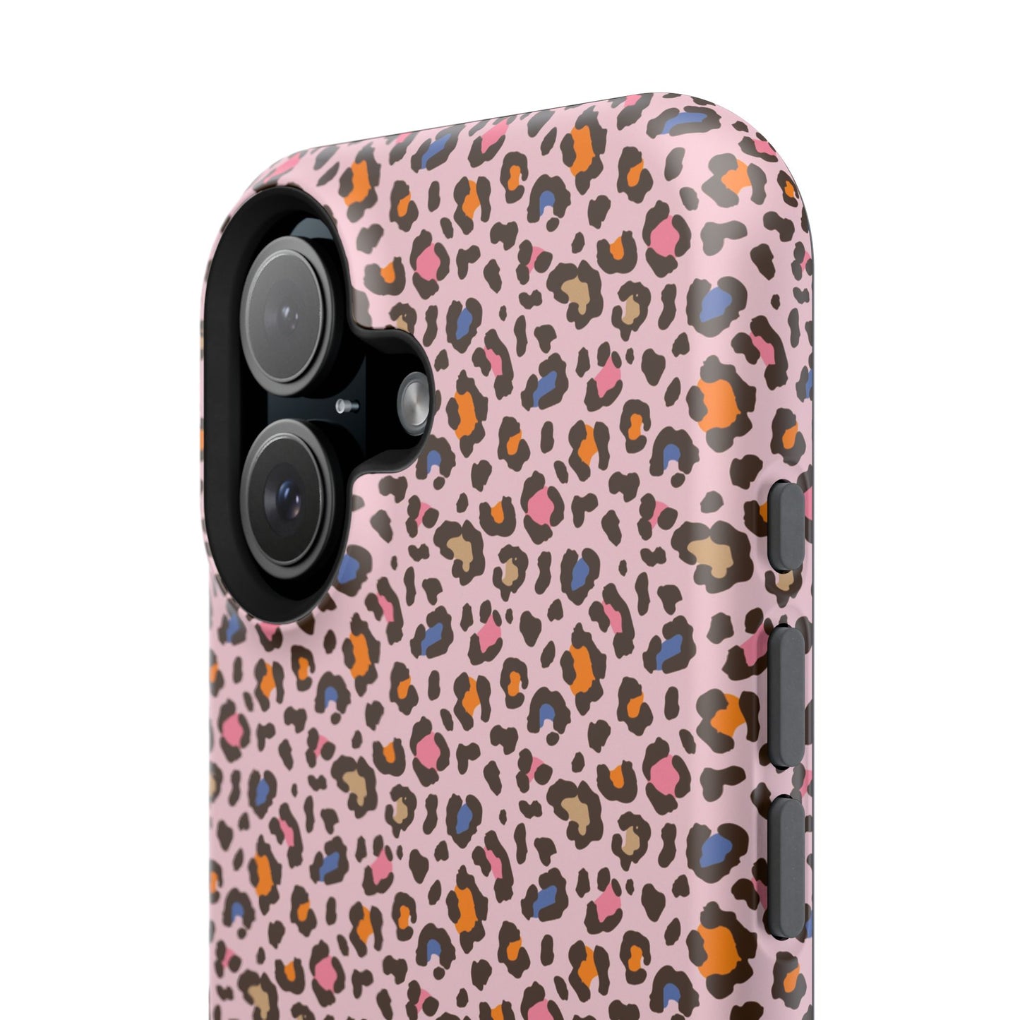 Pink Leopard Impact-Resistant Phone Case — Protective Animal Print for Women