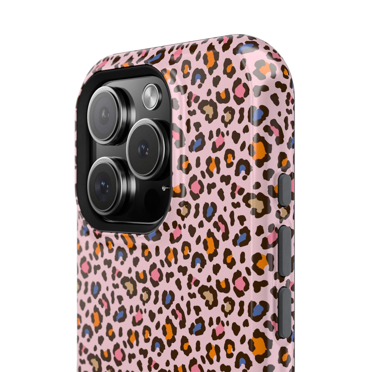 Pink Leopard Impact-Resistant Phone Case — Protective Animal Print for Women