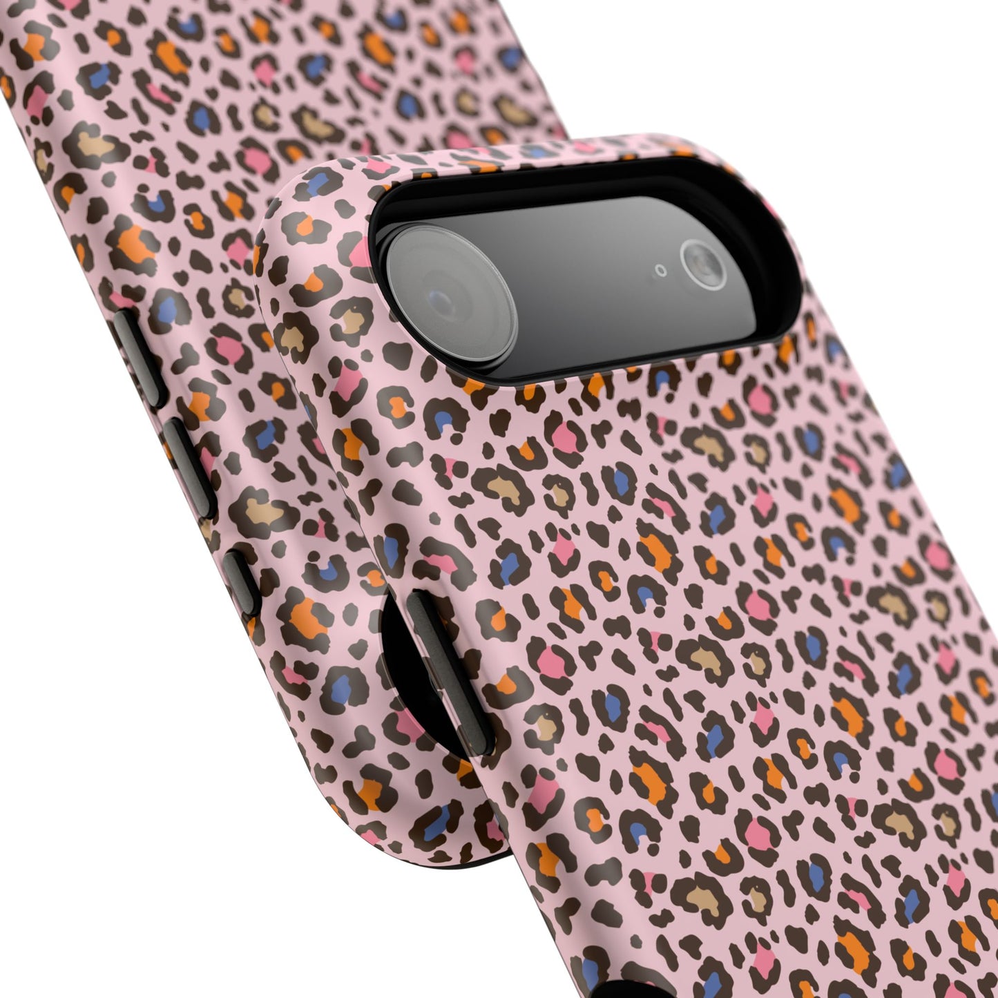 Pink Leopard Impact-Resistant Phone Case — Protective Animal Print for Women