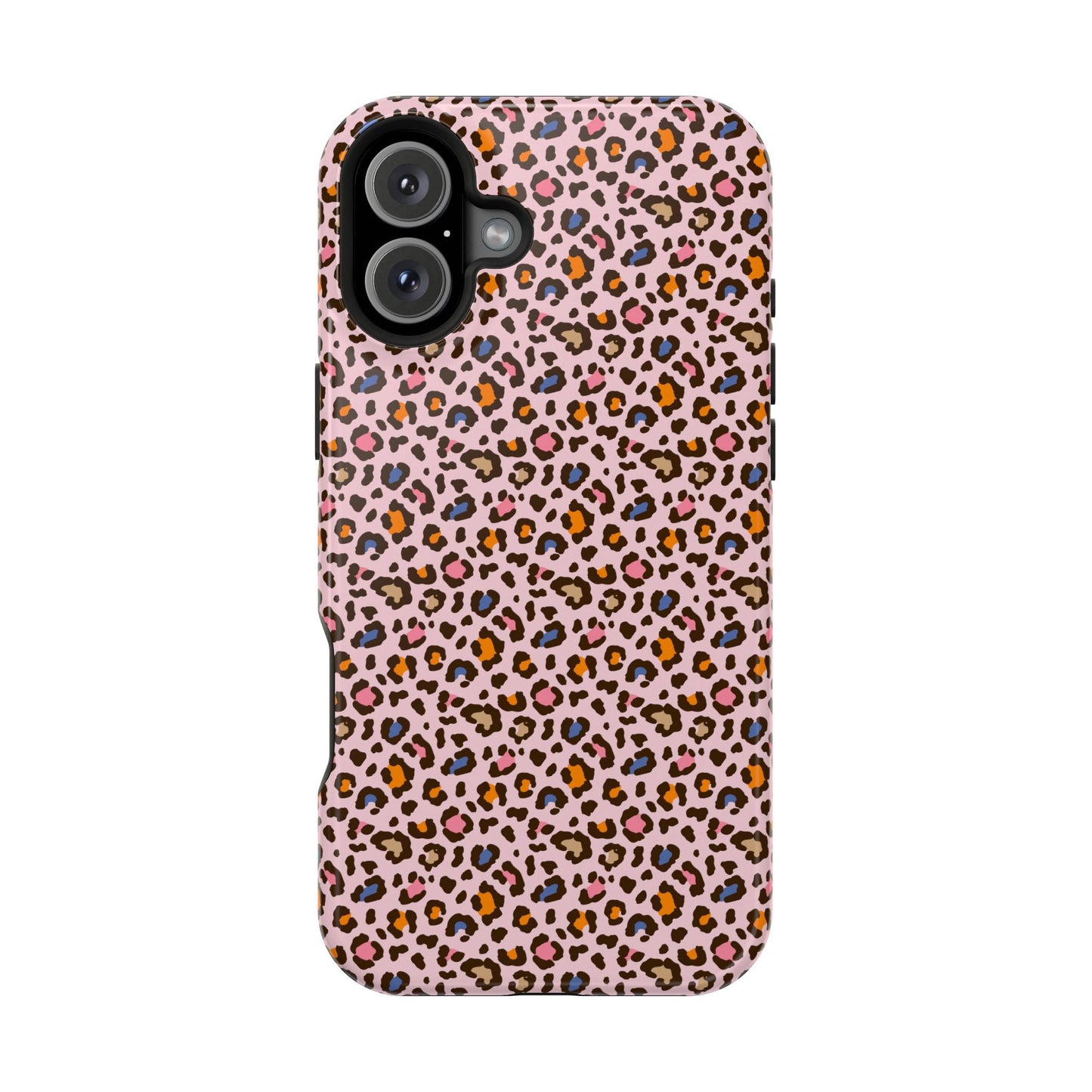 Pink Leopard Impact-Resistant Phone Case — Protective Animal Print for Women