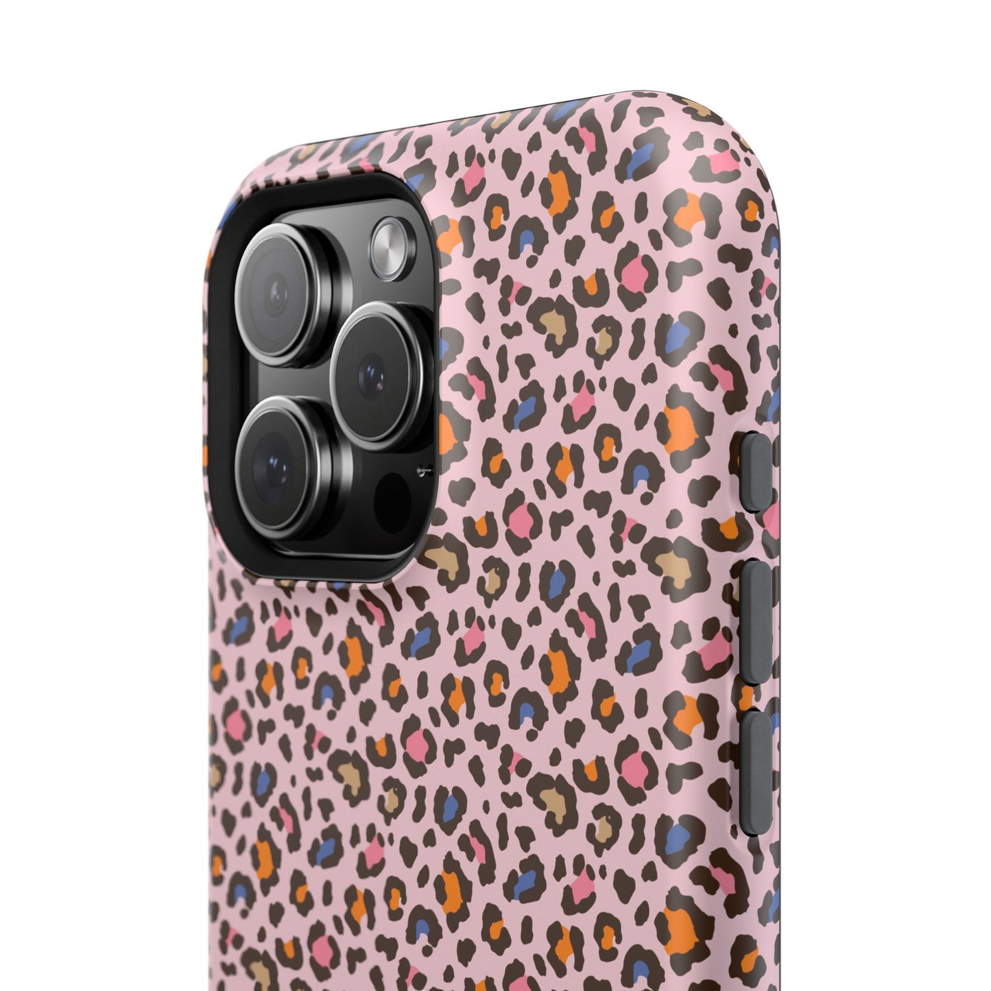 Pink Leopard Impact-Resistant Phone Case — Protective Animal Print for Women