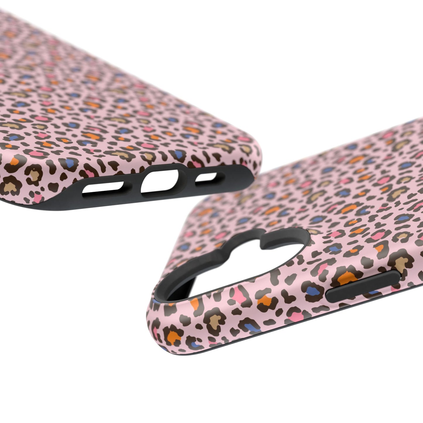 Pink Leopard Impact-Resistant Phone Case — Protective Animal Print for Women
