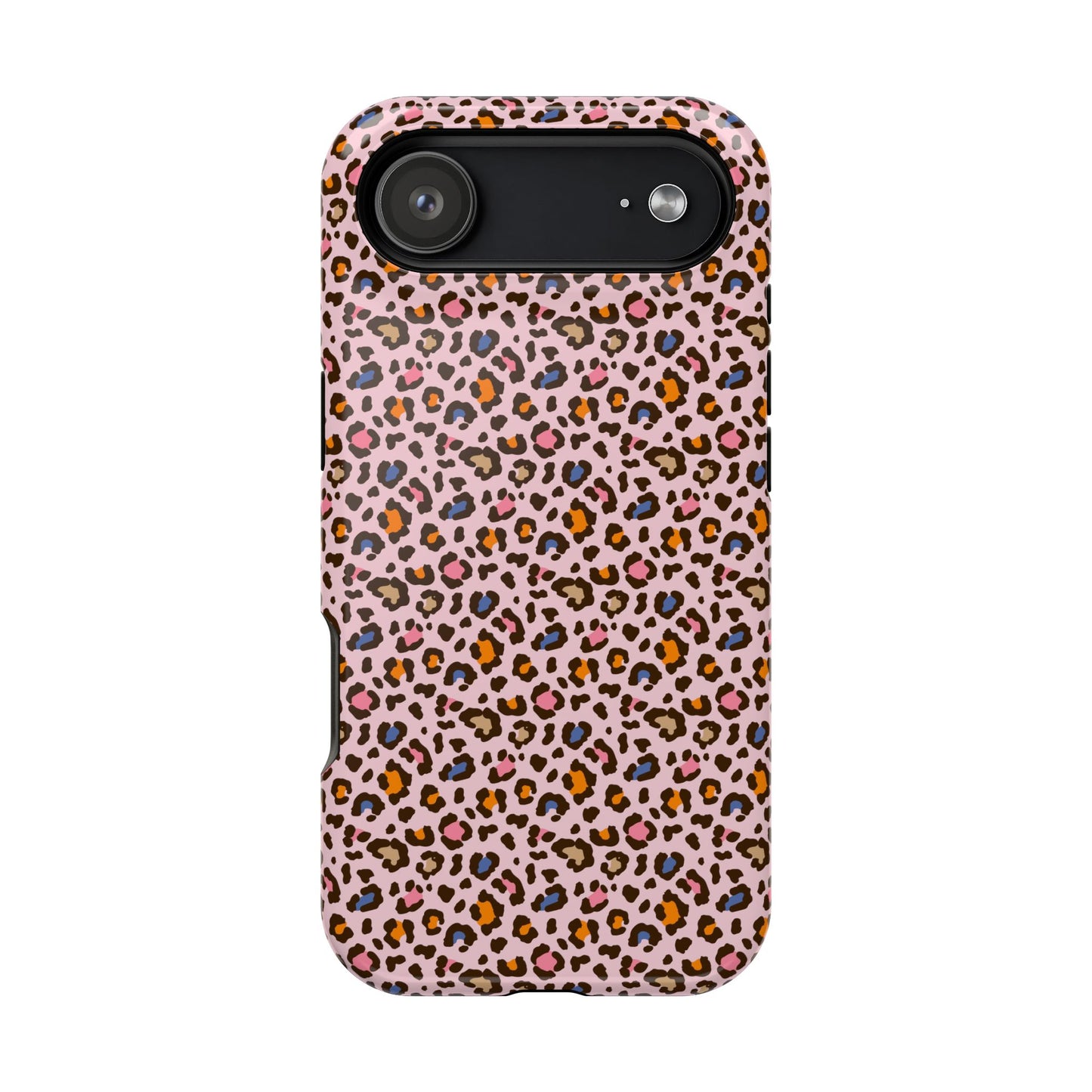 Pink Leopard Impact-Resistant Phone Case — Protective Animal Print for Women