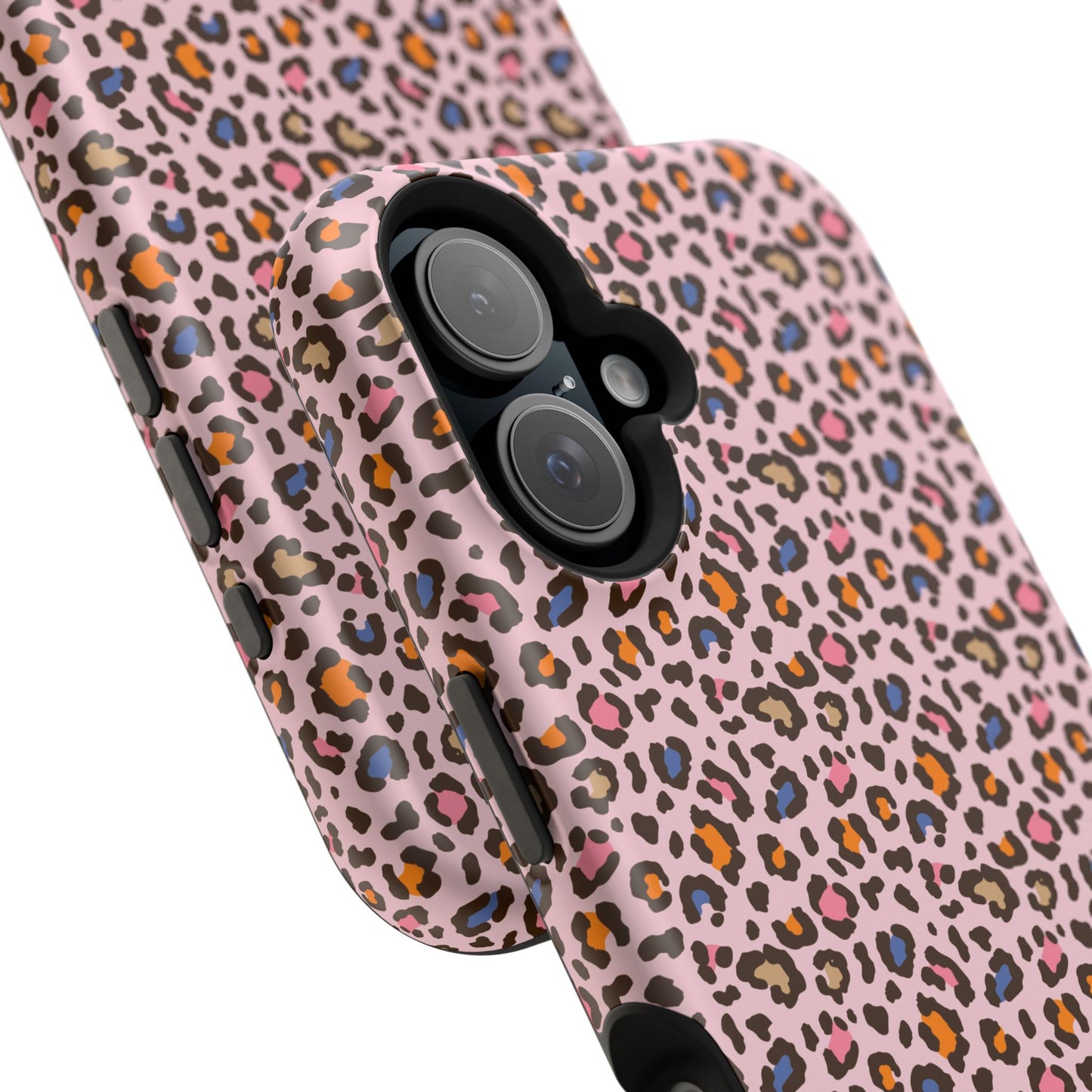 Pink Leopard Impact-Resistant Phone Case — Protective Animal Print for Women