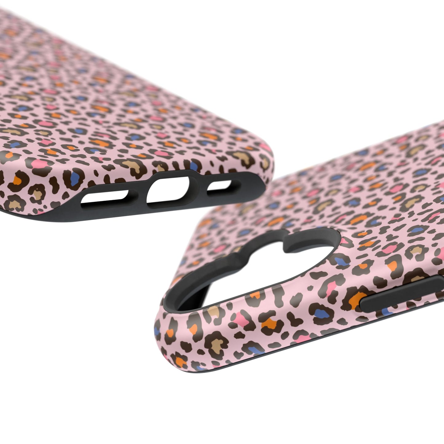 Pink Leopard Impact-Resistant Phone Case — Protective Animal Print for Women