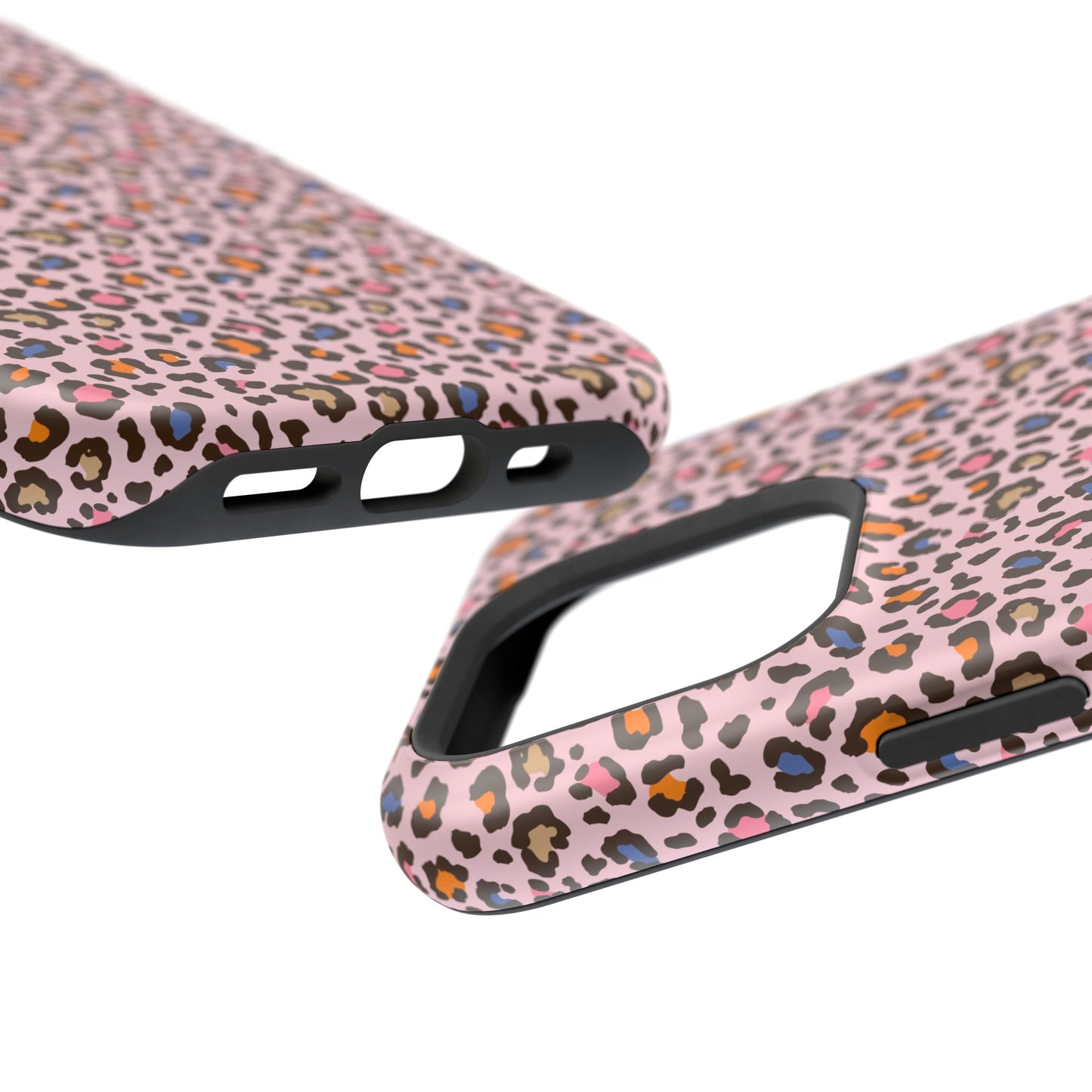 Pink Leopard Impact-Resistant Phone Case — Protective Animal Print for Women