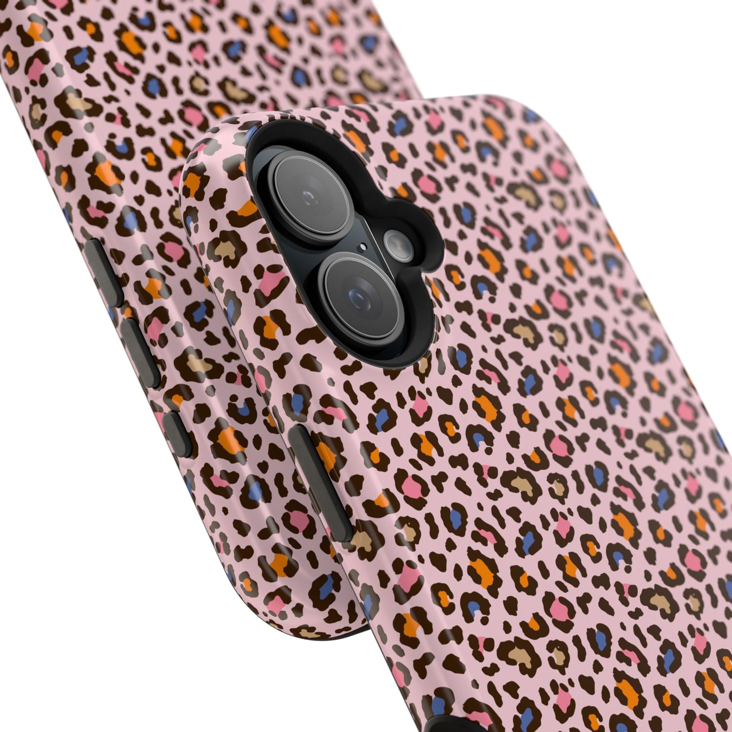 Pink Leopard Impact-Resistant Phone Case — Protective Animal Print for Women