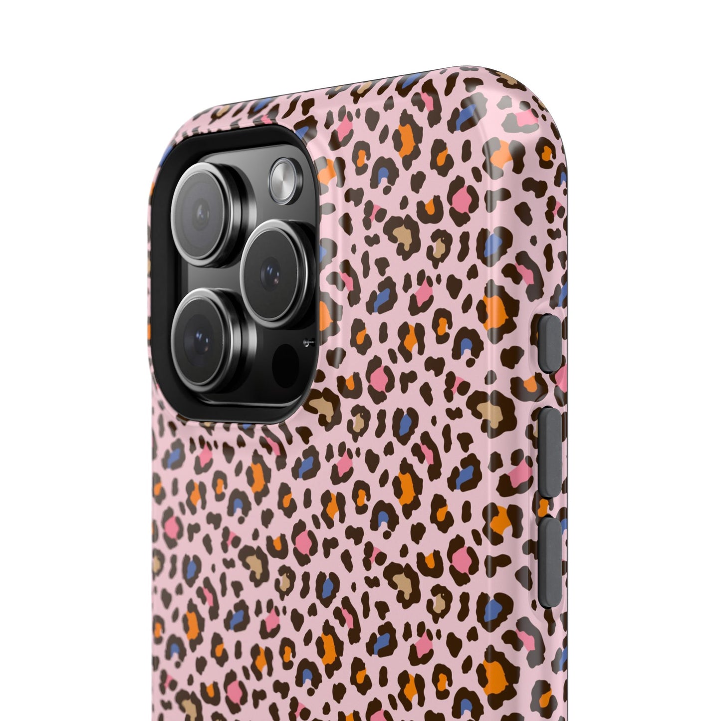 Pink Leopard Impact-Resistant Phone Case — Protective Animal Print for Women