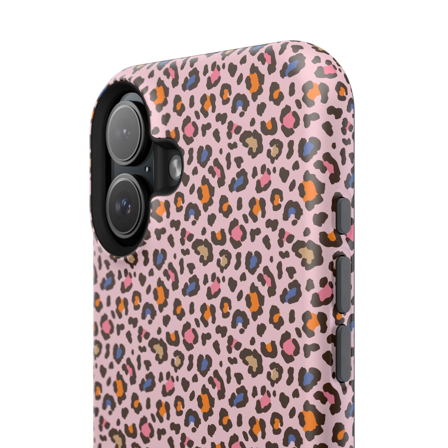 Pink Leopard Impact-Resistant Phone Case — Protective Animal Print for Women