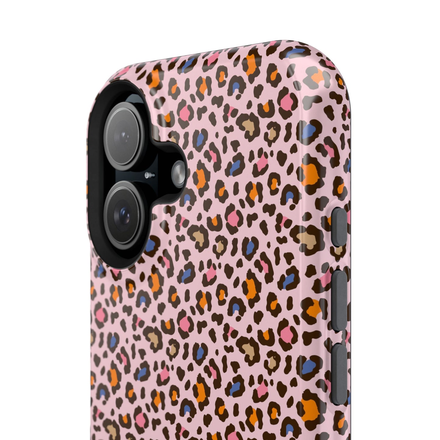 Pink Leopard Impact-Resistant Phone Case — Protective Animal Print for Women