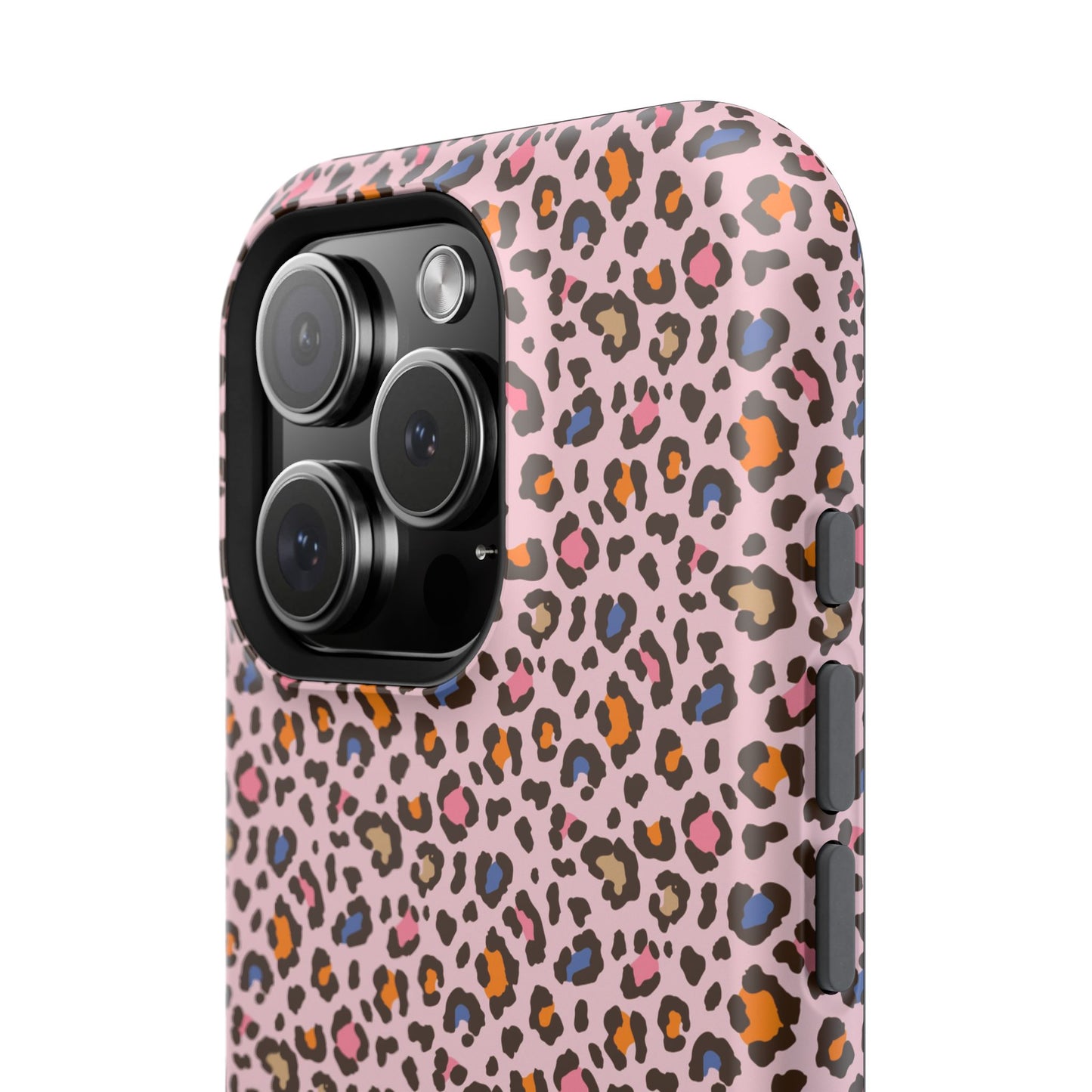 Pink Leopard Impact-Resistant Phone Case — Protective Animal Print for Women