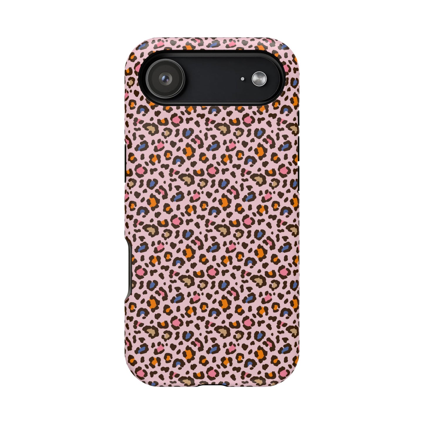 Pink Leopard Impact-Resistant Phone Case — Protective Animal Print for Women